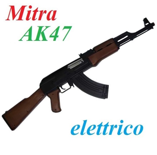 Fucile elettrico softair modello mitra ak47 - mitra elettrico giocattolo modello mitra russo kalashnikov.