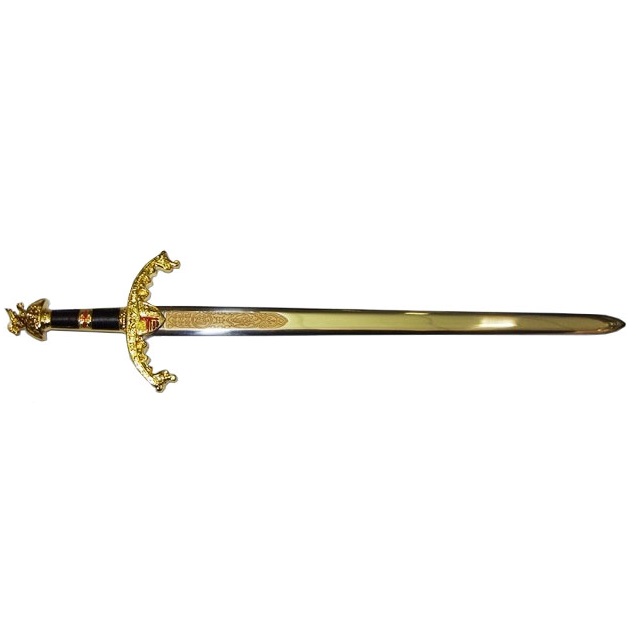 Mini spada riccardo cuor di leone - miniatura da collezione di spada inglese in acciaio spagnolo - marca gladius.