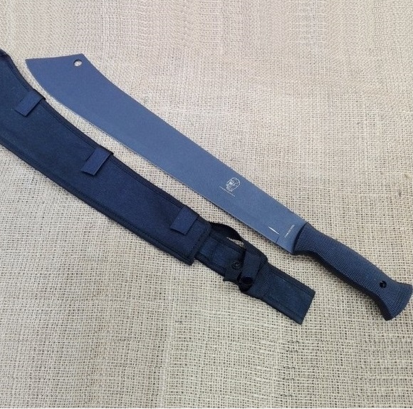 Macete dao con lama nera e fodero - coltello machete cinese.