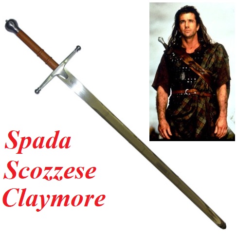 Spada  claymore  - spada storica scozzese in acciaio spagnolo - marca gladius.