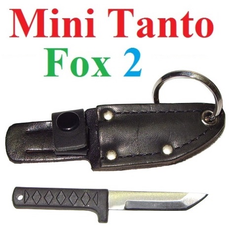 Mini tanto fox modello 2 con fodero - mini coltello giapponese da collezione - replica in miniatura di coltello ninja giapponese marca fox.