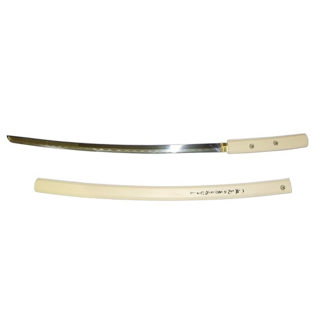 Katana Shirasaya Bianca Spada Giapponese In Legno Di Colore Bianco Katane E Tachi Spade Katane Blade St Armiesportgolia