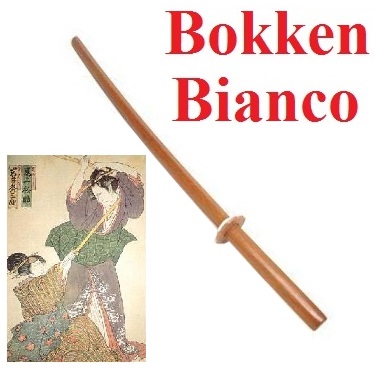Bokken bianco - katana di legno di colore chiaro - spada