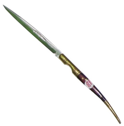 Coltello stiletto andujar l02 - coltello navaja  in palissandro ed acciaio spagnolo - marca andujar.