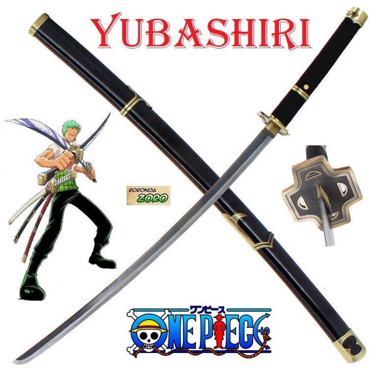 Spada Di Legno Cosplay Roronoa Zoro Di One Piece, Katana In Bambù 108 Cm, Replica Anime, Sicura E Leggera