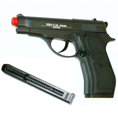 Pistola softair a co2 full metal modello m84  - pistola softair m84 a co2  in metallo .