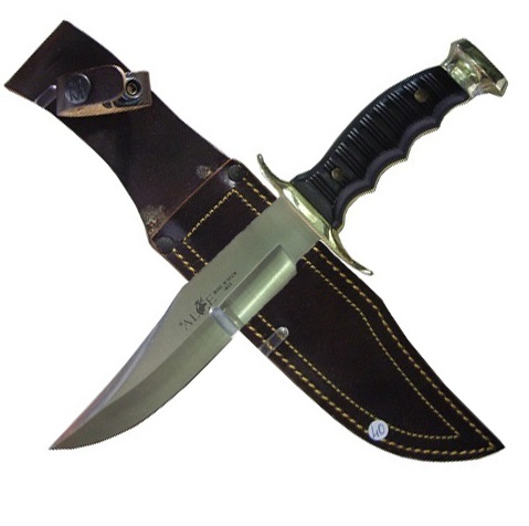 Coltello da caccia alce01 con fodero e lama in acciaio spagnolo.