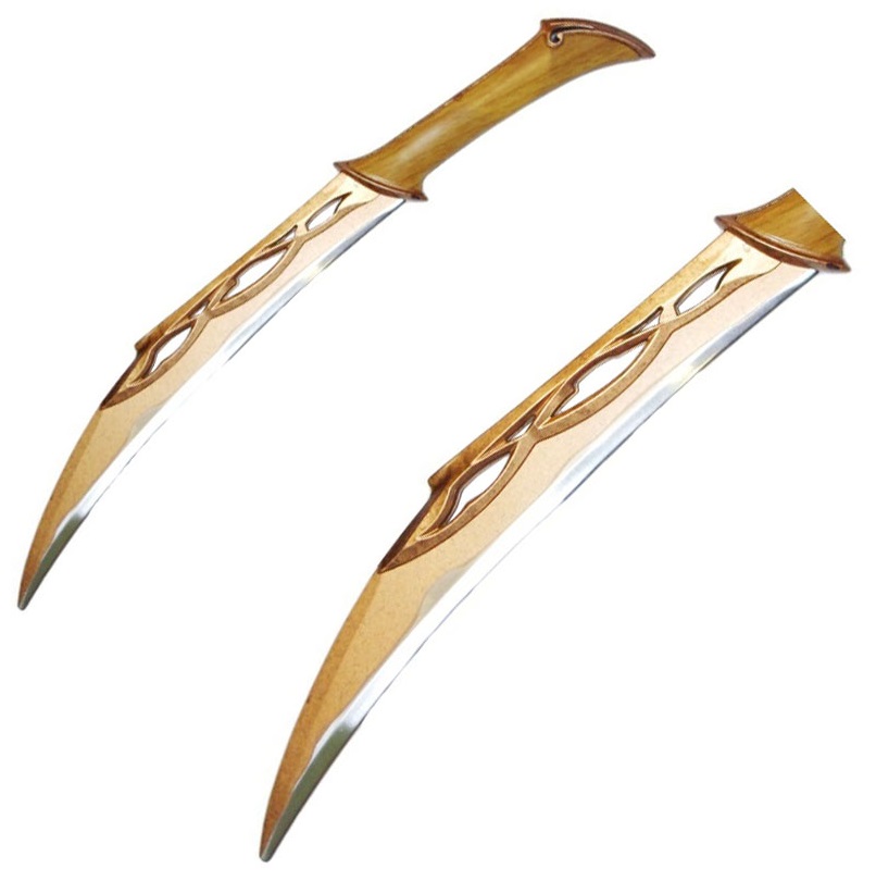 WANLIAN Espositore Per Coltelli In Acrilico Trasparente (2 Pezzi), Supporto Da Tavolo Per Pugnali E Coltelleria Collezionistica, 24x7.9x9 Cm