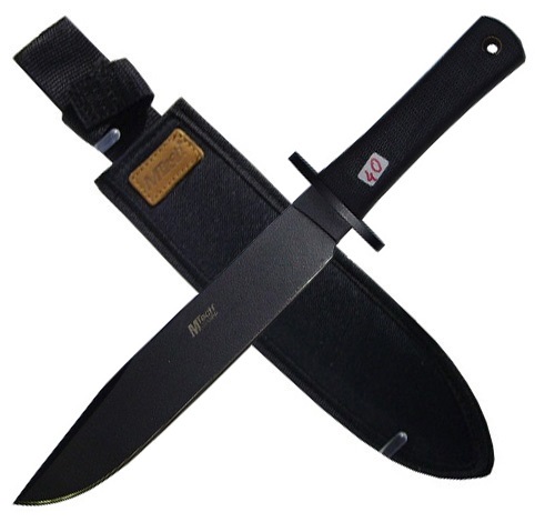 Coltello militare con lama nera modello due.