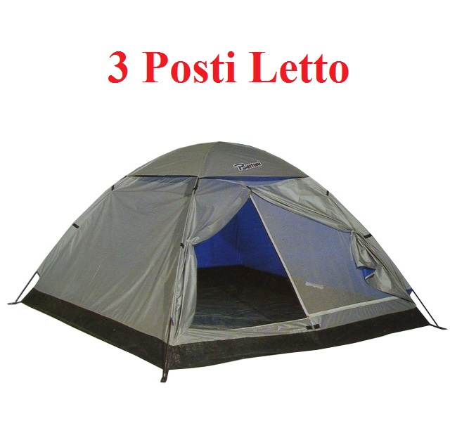 Tenda monodome tre posti - tenda da campeggio da 3 posti letto - marca bertoni.