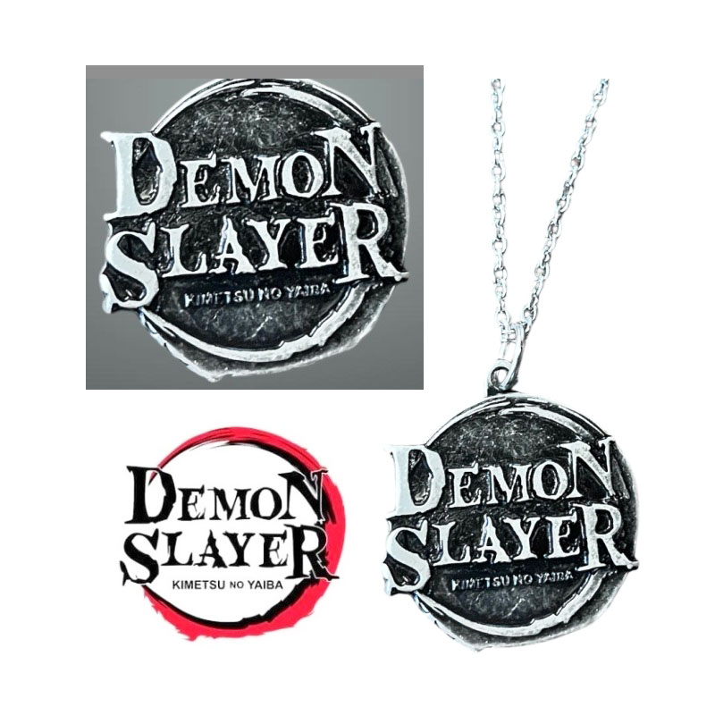 Ciondolo demon slayer per cosplay - medaglione fantasy ornamentale da collezione della serie anime e manga demon slayer - kimetsu no yaiba.