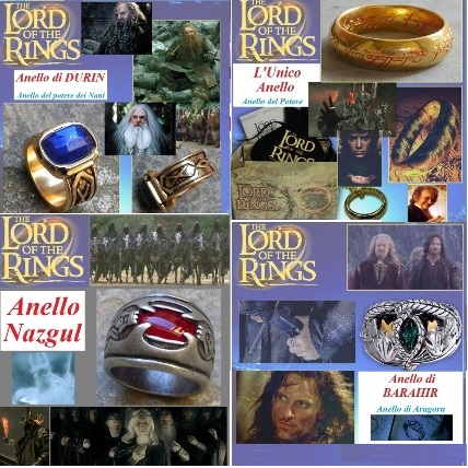 Anelli film il signore degli anelli e lo hobbit - riproduzioni ufficiali new line cinema gioielli da collezione dei film ispirati alle saghe di tolkien.