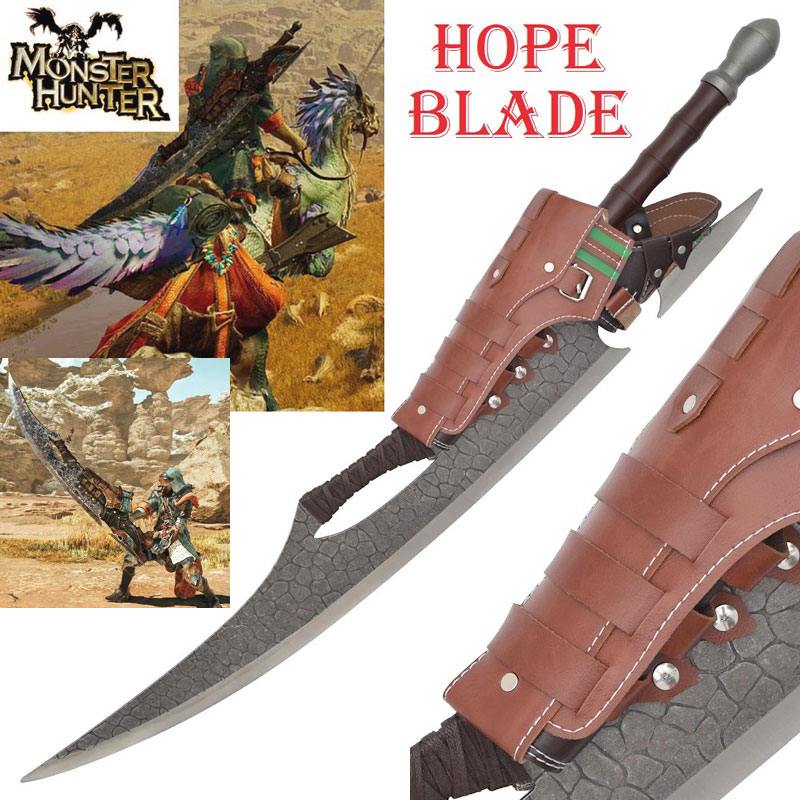 Spada hope blade per cosplay - spadone fantasy ornamentale da collezione della serie di videogiochi monster hunter.