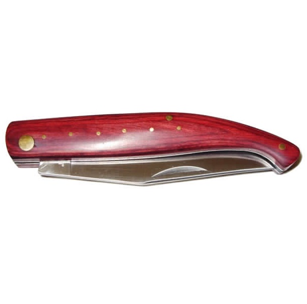 Coltello pattada resorza in corno scuro con portachiavi - serramanico  rurale con impugnatura in corno scuro e portachiavi lama mobile coltelli  pattada RESORZA