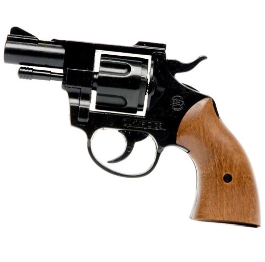 Bruni olympic 5 - revolver a salve calibro 380 mm - arma da segnalazione acustica - replica del revolver smith&wesson modello 10 da 2 pollici.