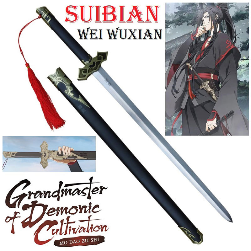 Spada suibian di wei wuxian per cosplay - spada storica cinese modello jian della serie anime e manga mo dao zu shi grandmaster of demonic cultivation.