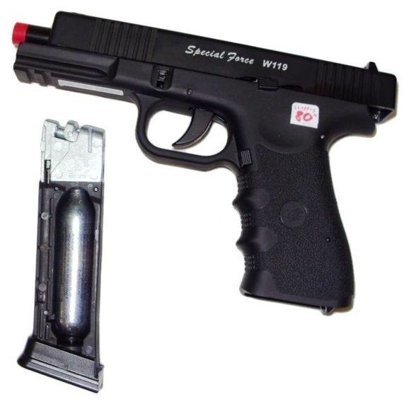 Pistola Softair Glock 17 Gas Scarrellante HFC