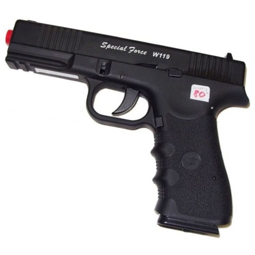Pistola softair a co2 full metal scarrellante modello glock 17  - glock 17 da softair a co2 scarrellante in metallo smontabile.