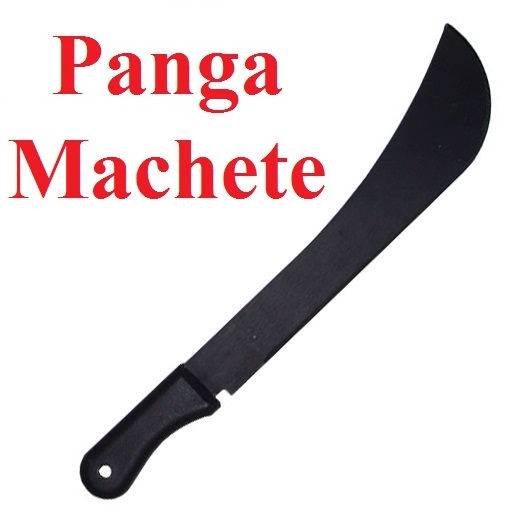 Machete panga con lama nera - coltello macete del kenya.